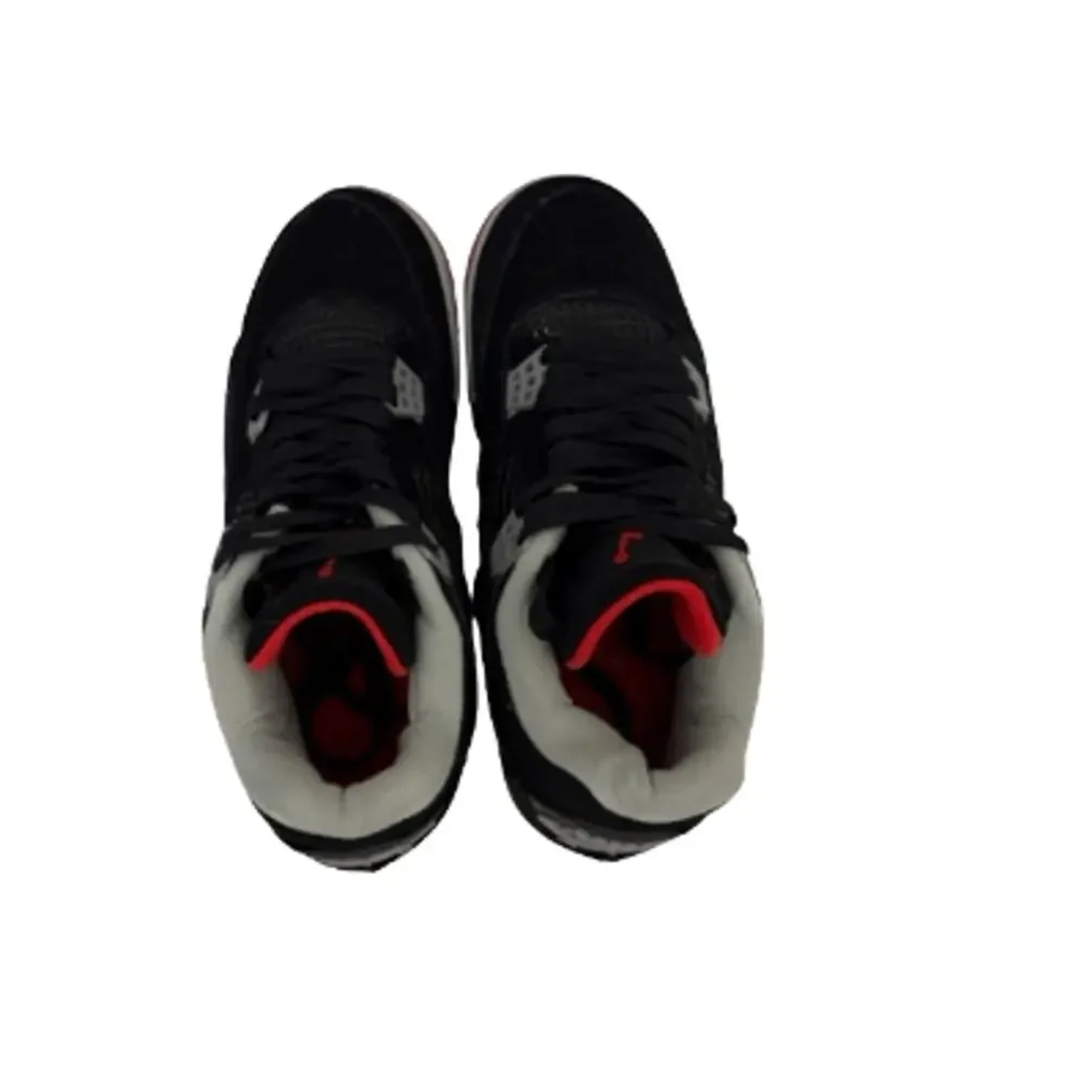 Nike Air Jordan Shoes Jordan 4 Retro 'Bred' Black Red Sneakers Size Men's 7